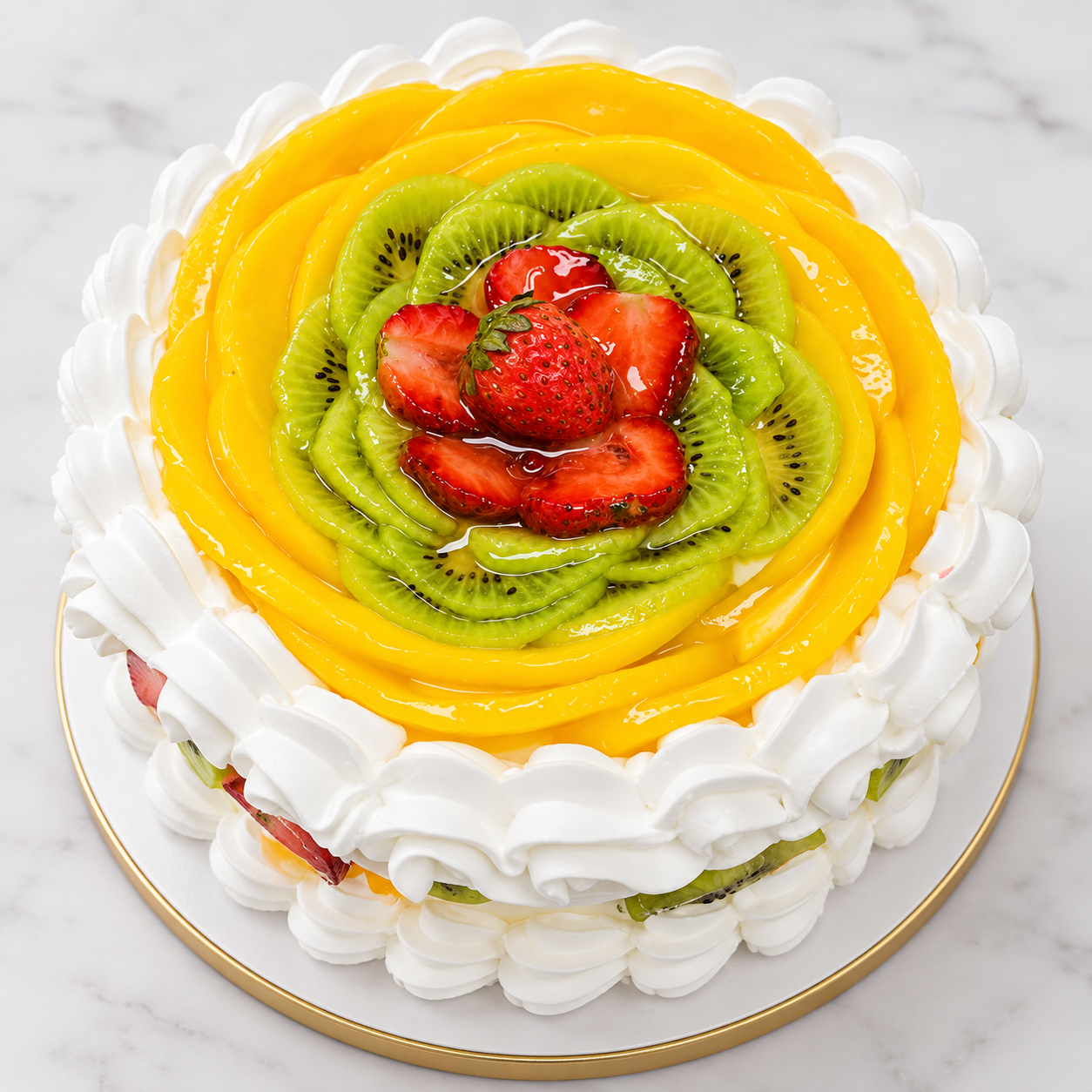 Dual flavor Cake