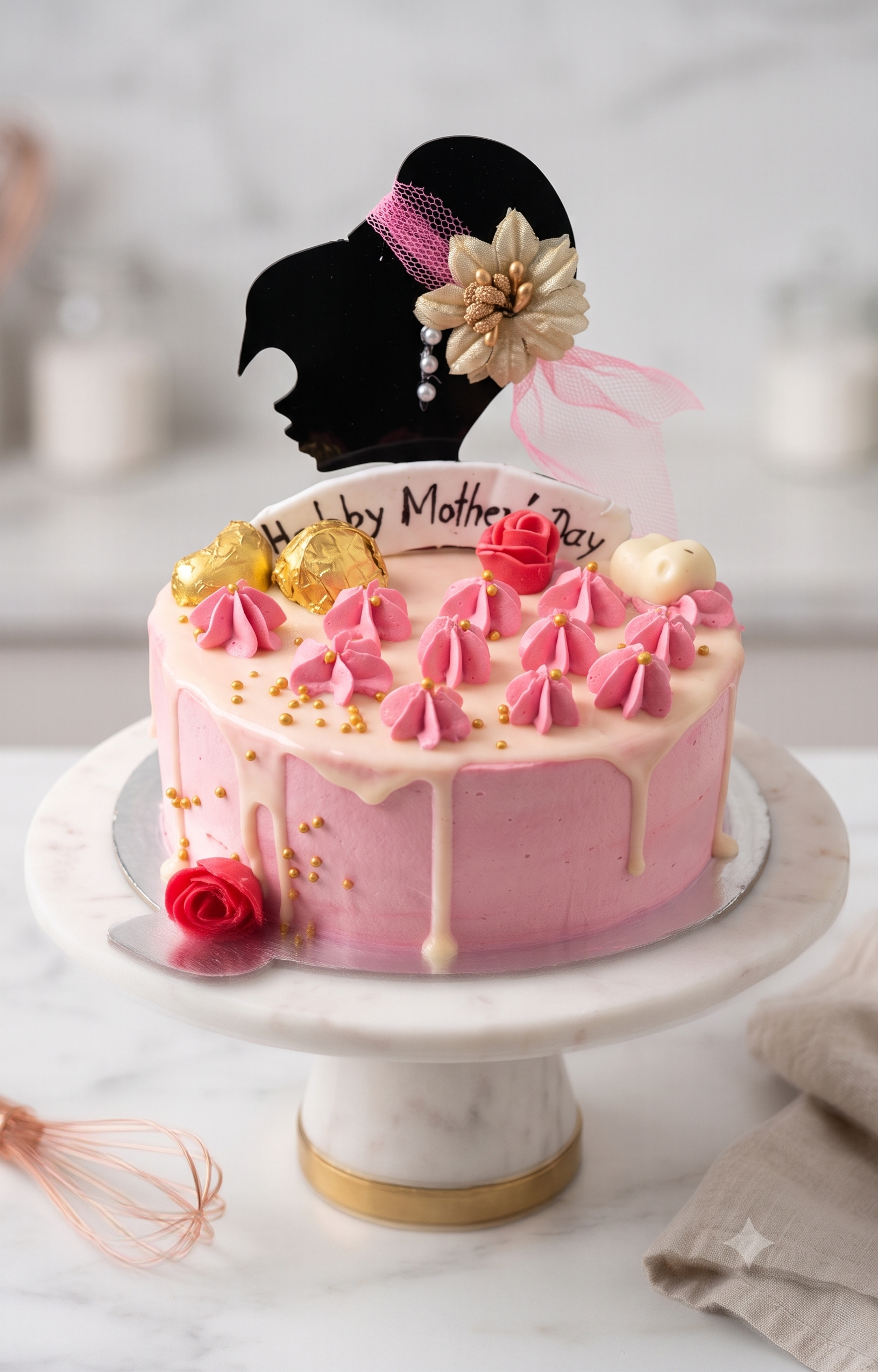 A girl topper cake