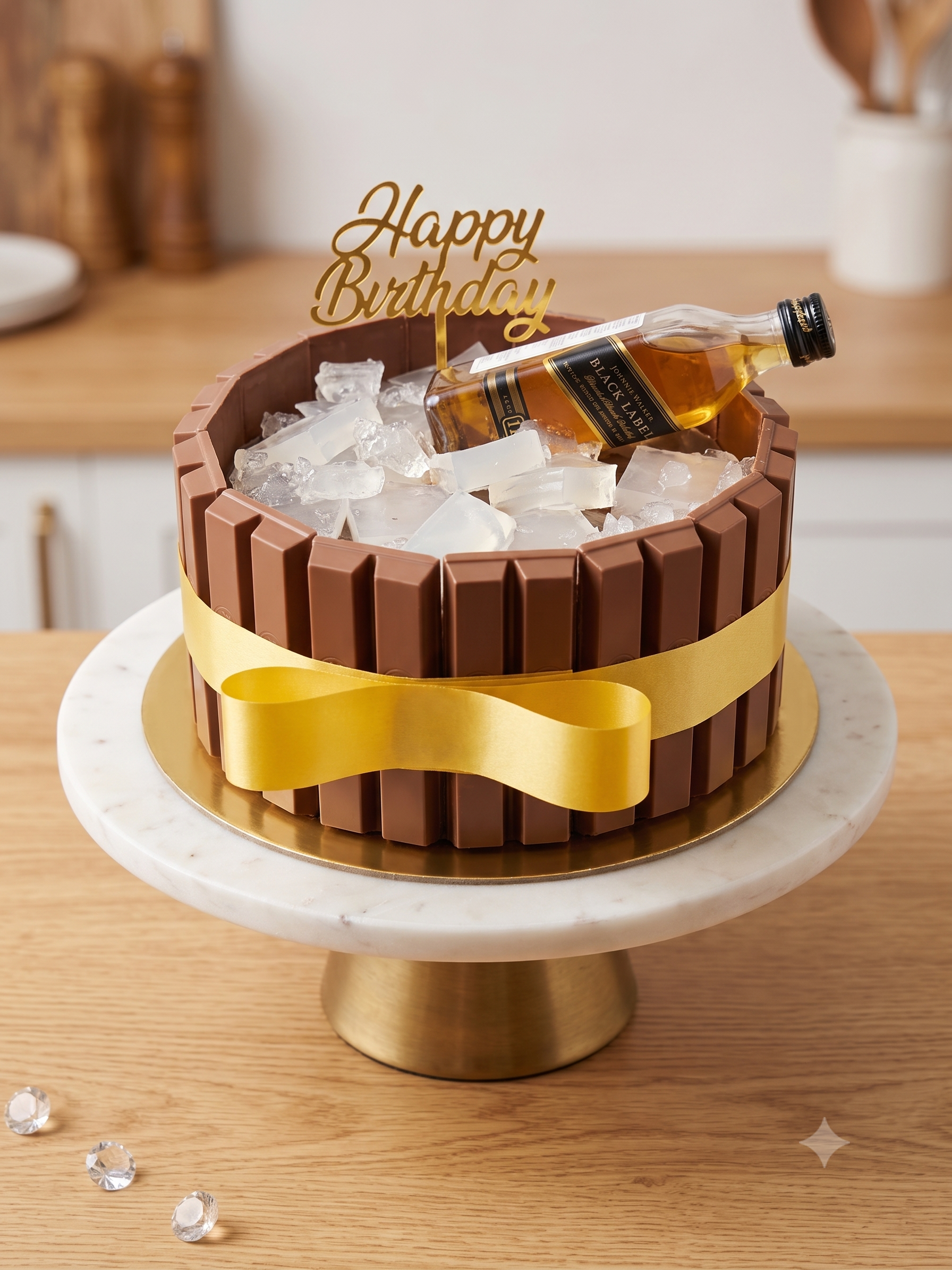 Black Label KitKat Cake