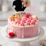 A girl topper cake