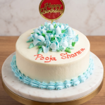 Floral  ganache cake