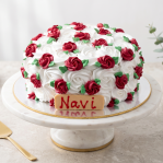 Pink rosette cake