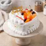 Heart shape fruit cake