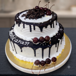 two tier black forest cake
