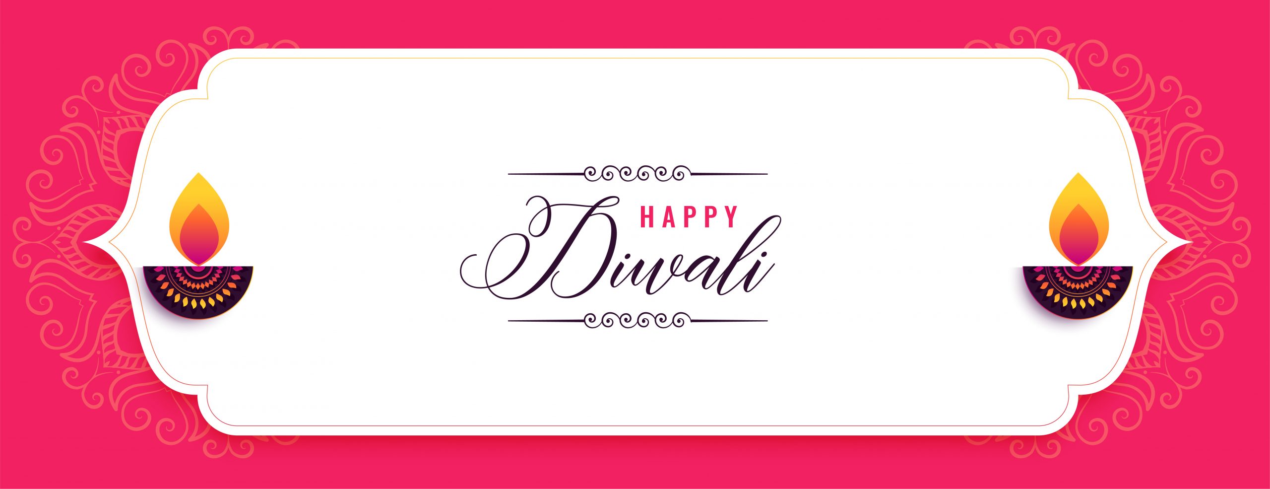 happy diwali creative festival banner design Happy Diwali | Mahie Bakery