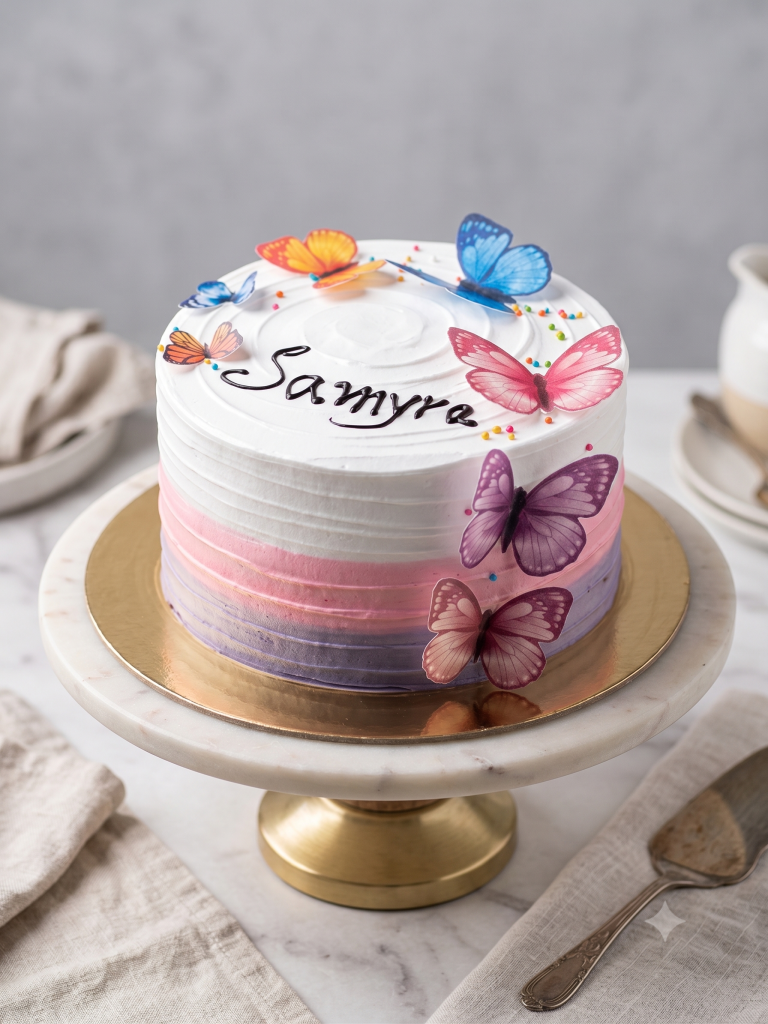 Butterfly Birthday Cake